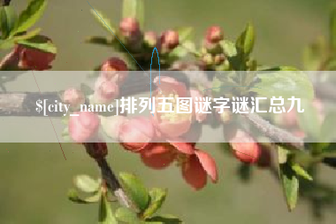 安徽排列五图谜字谜汇总九