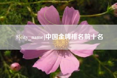 安徽中国金牌排名前十名