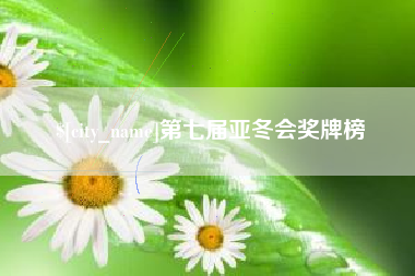 安徽第七届亚冬会奖牌榜