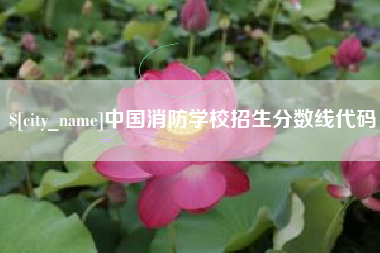 安徽中国消防学校招生分数线代码