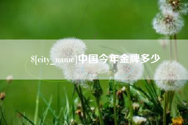 安徽中国今年金牌多少