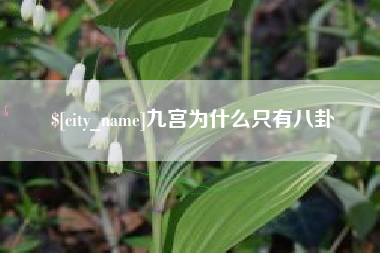 安徽九宫为什么只有八卦