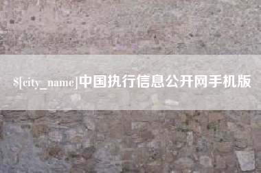安徽中国执行信息公开网手机版