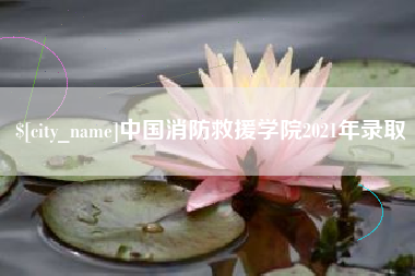 安徽中国消防救援学院2021年录取