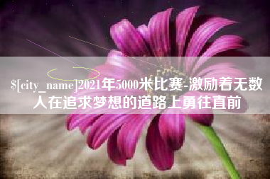 安徽2021年5000米比赛-激励着无数人在追求梦想的道路上勇往直前