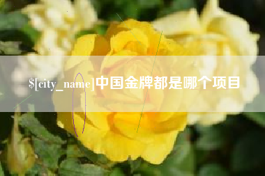 安徽中国金牌都是哪个项目