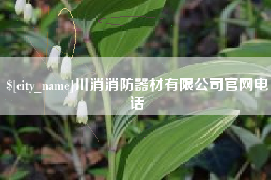 安徽川消消防器材有限公司官网电话