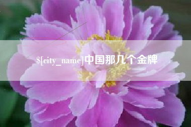 安徽中国那几个金牌