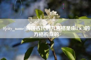 安徽我国古代的九宫格是由3×3的方格构成的