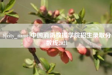 安徽中国消防救援学院招生录取分数线2021