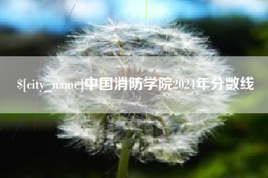 安徽中国消防学院2024年分数线