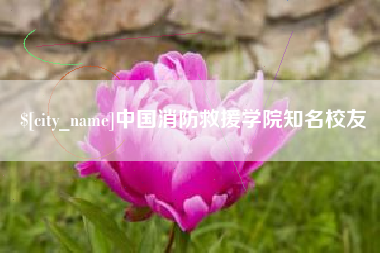 安徽中国消防救援学院知名校友