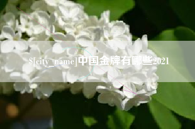 安徽中国金牌有哪些2021