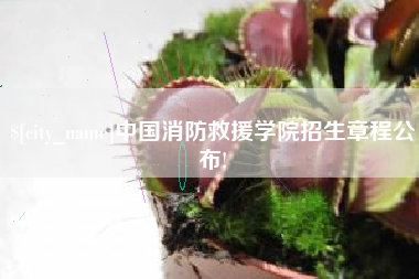 安徽中国消防救援学院招生章程公布!